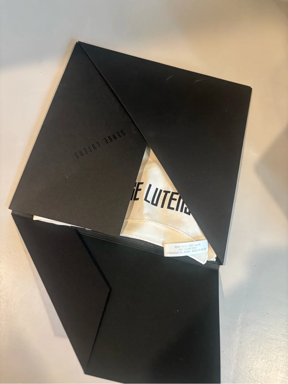 SERGE LUTENS ~ Constructivisme Geometric Silk Scarf ~ 100% Silk